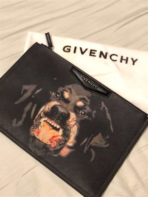 Rottweiler clutch bag Givenchy Black in 